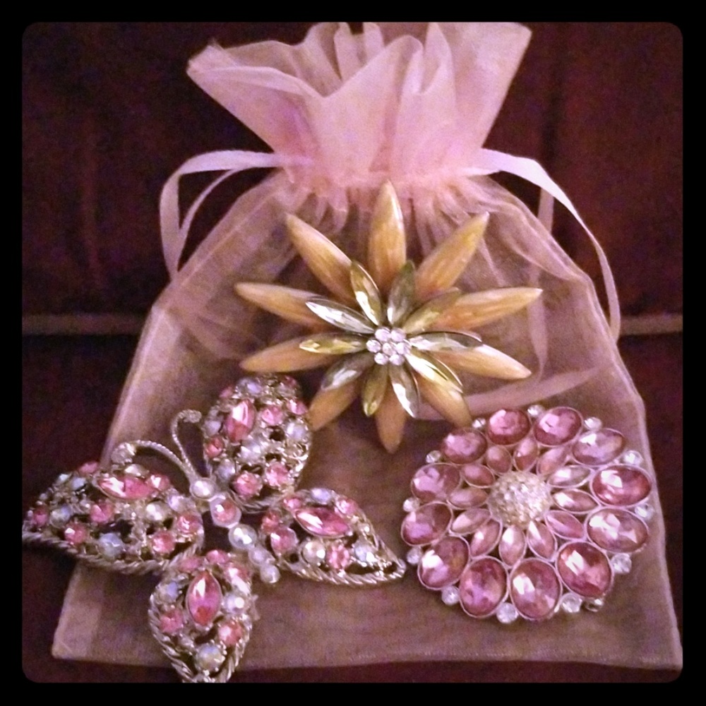 3 Beautiful Brooches